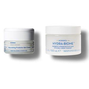 2pc KORRES Greek Yoghurt Probiotic Gel Cream + Face Mask Bundle NEW in Box